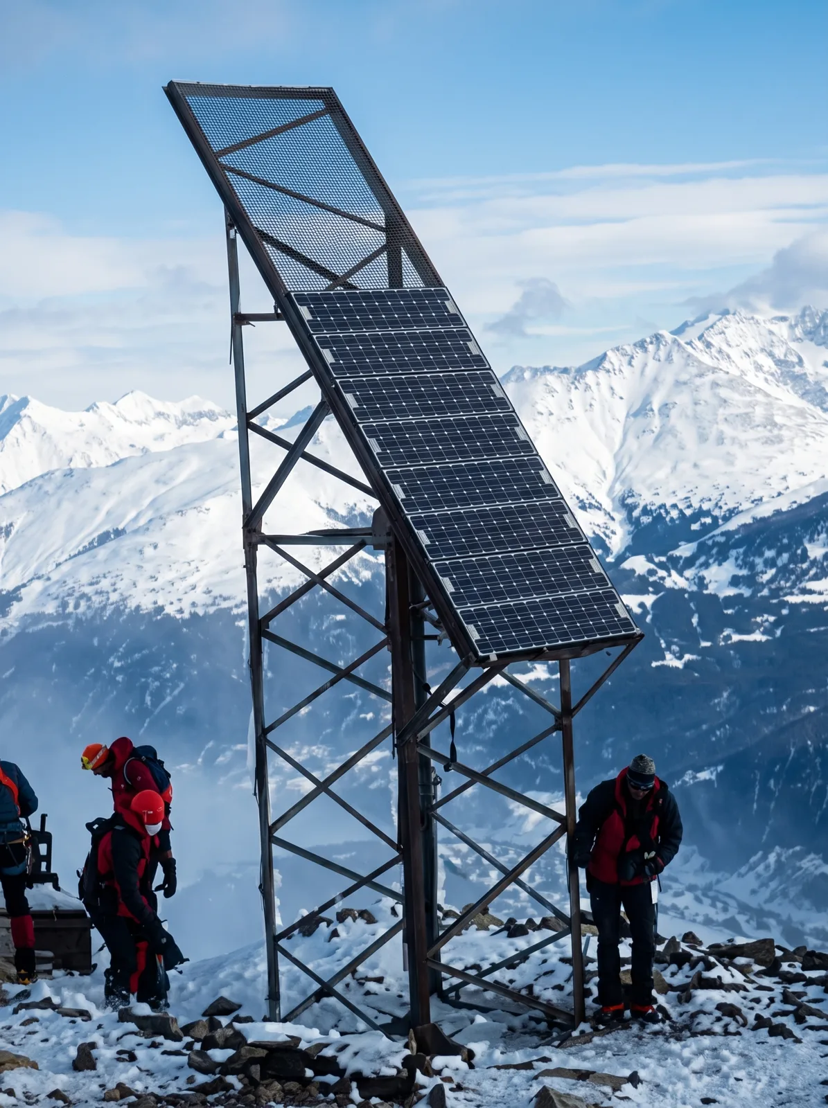 A repeater at 4,200 metres